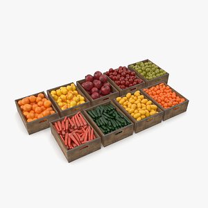 3D Fruit Collection model