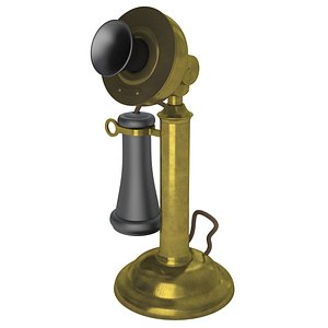 phone candlestick stick 3d model