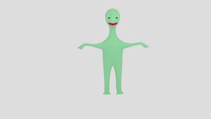 3d character alien cartoon