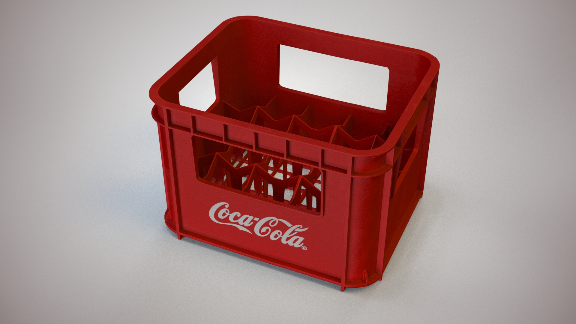 Plastic Coke Crate 20x 3D - TurboSquid 1493108