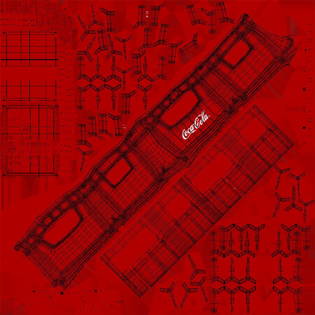 plastic coke crate 20x 3D https://p.turbosquid.com/ts-thumb/E8/bY1eJe/TMSnQLR9/uvcheck/jpg/1578675934/1920x1080/fit_q87/c96137449bcfef67be908b12b93159eb45baa6eb/uvcheck.jpg