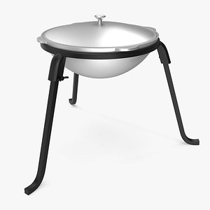 3D cauldron tripod model