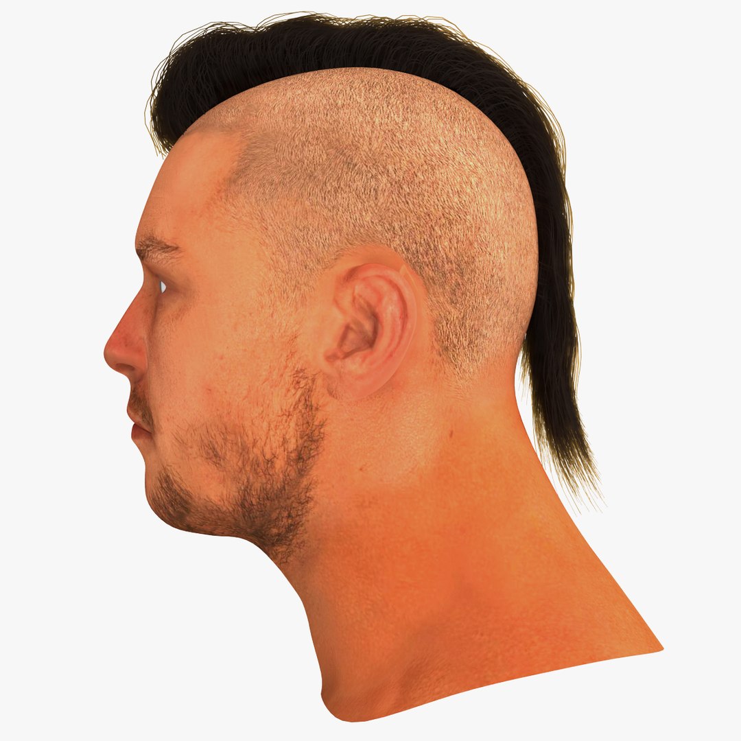 Male Head 21 3d Model