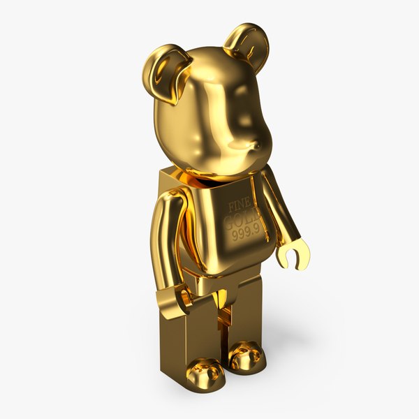 Collectible Figure Bearbrick Gold 3D model