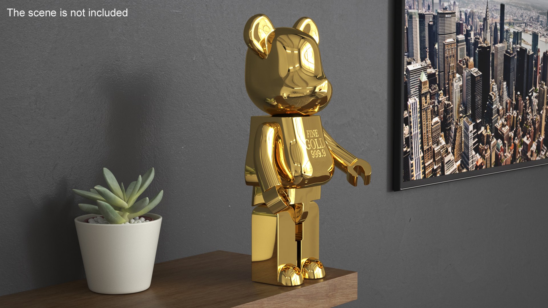 Collectible Figure Bearbrick Gold 3D Model - TurboSquid 2246260