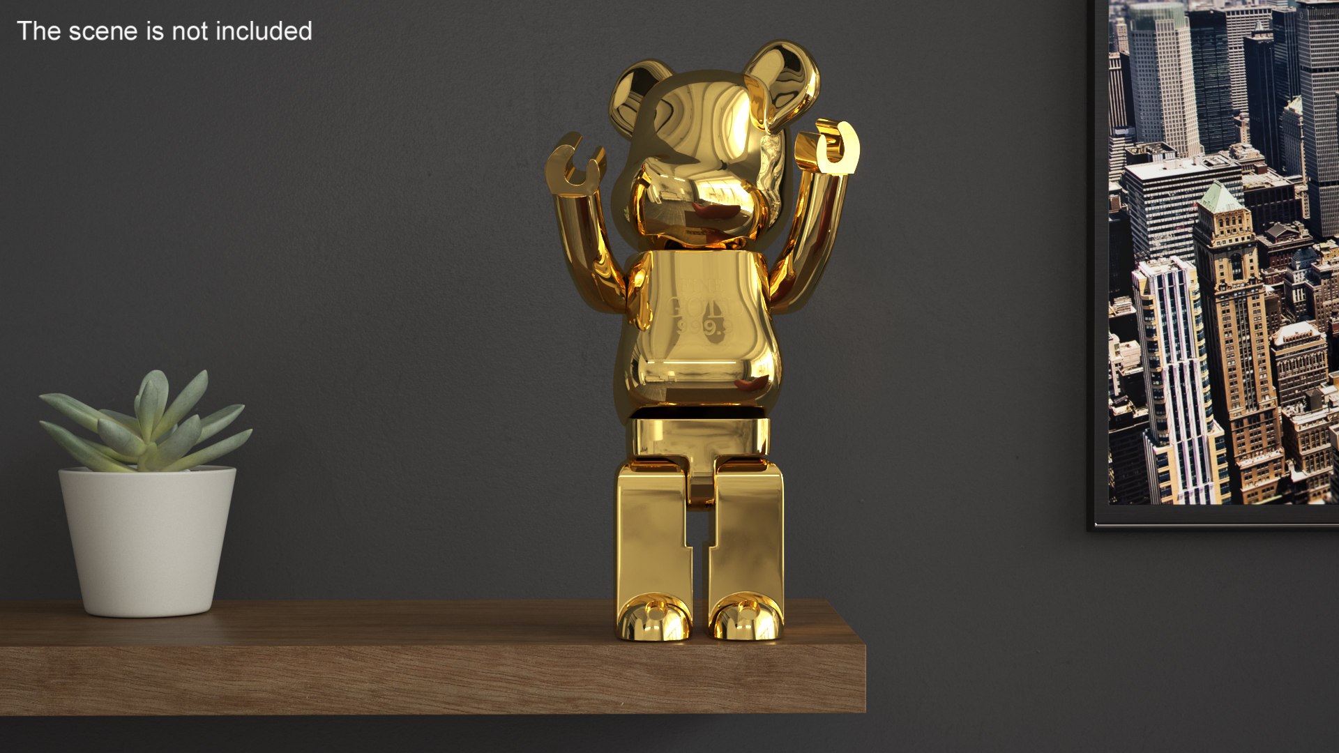 Collectible Figure Bearbrick Gold 3D Model - TurboSquid 2246260