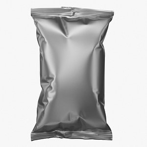 Snack Pack Foil Wrapper Mockup 17 3D