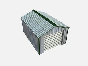 garage shed metal obj