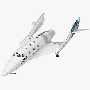 VSS Unity Virgin Suborbital Spaceplane 3D model