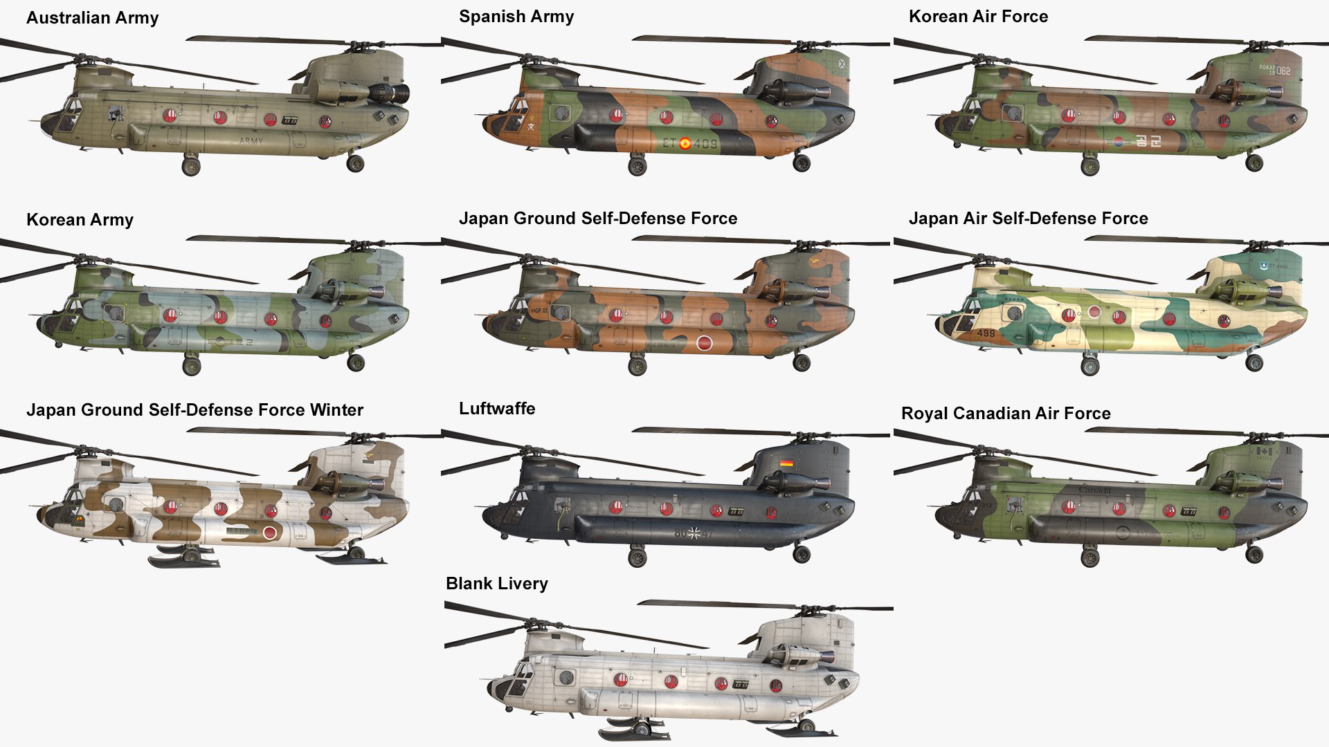 Helicopters CH-47 Chinook Collection 3D https://p.turbosquid.com/ts-thumb/E8/yjZUBg/vw/1920/jpg/1745006746/1920x1080/fit_q87/6c769476684e363d86d0701583854d786699c9ad/1920.jpg