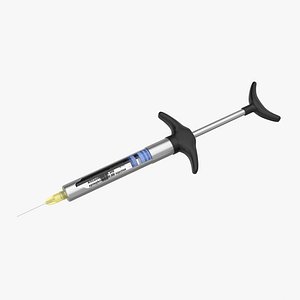 3d dental self aspirating syringe model