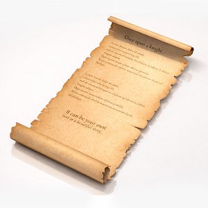 Parchment Old Rigged Animated 4K Textures
