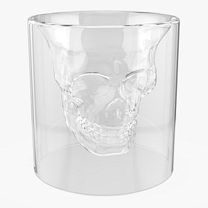 Empty Skull Shot Glass 3D model
