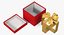 3D gift box red