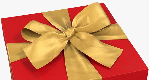 3D gift box red - TurboSquid 1199694