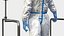 man medical protective suit model