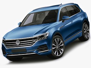 3D volkswagen touareg 2019 model