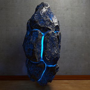 energy stone glowing obj