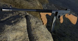 3D fully thompson sub machine gun