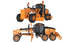 Road Motor Grader 3D model