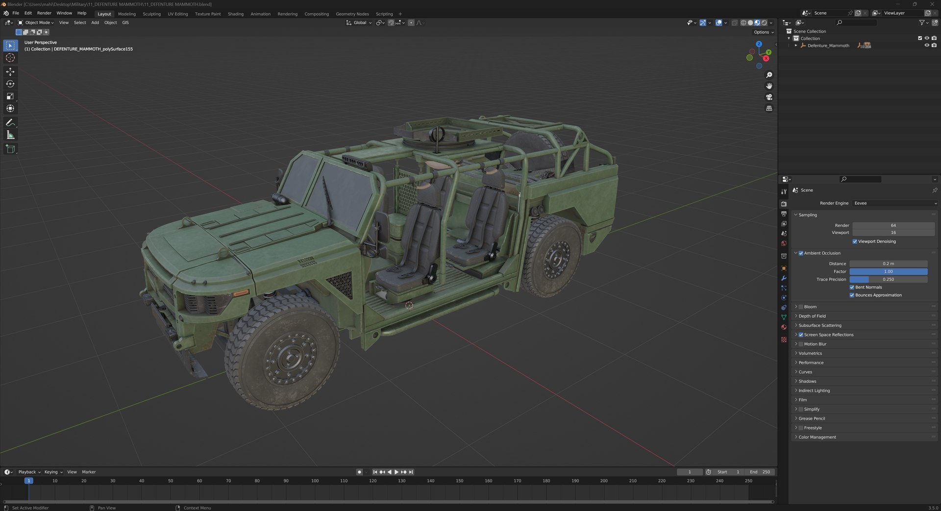 Defenture Mammoth Military Combat 3D Model - TurboSquid 2241227