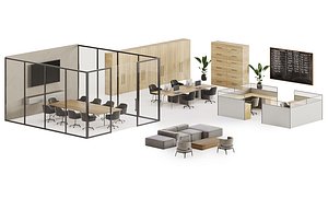 Modern Office Furniture Pack 3D model