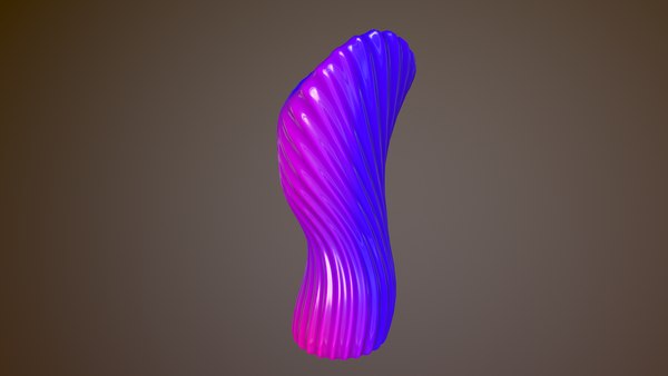 3D Ribbed Twisted Vases - TurboSquid 1877417
