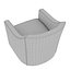 Bella furniture homme sophie swivel barrel chair