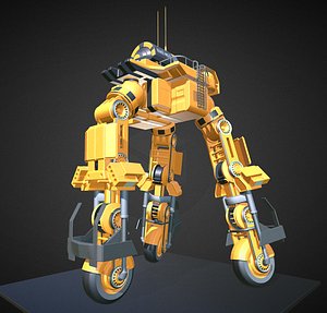 3d model of futuristic trike version 5
