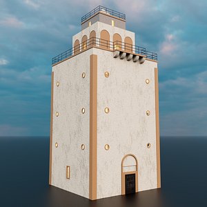 Benghazi lighthouse 3D model 3D model