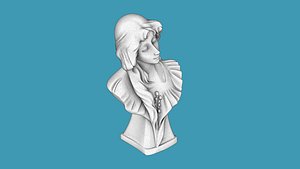 Female bust 3D model