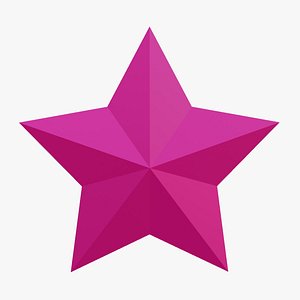 Pink Star 3D model