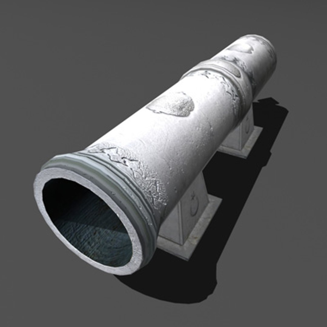 fatih sultan mehmed cannon 3d lwo