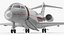 3d model business jet global 6000