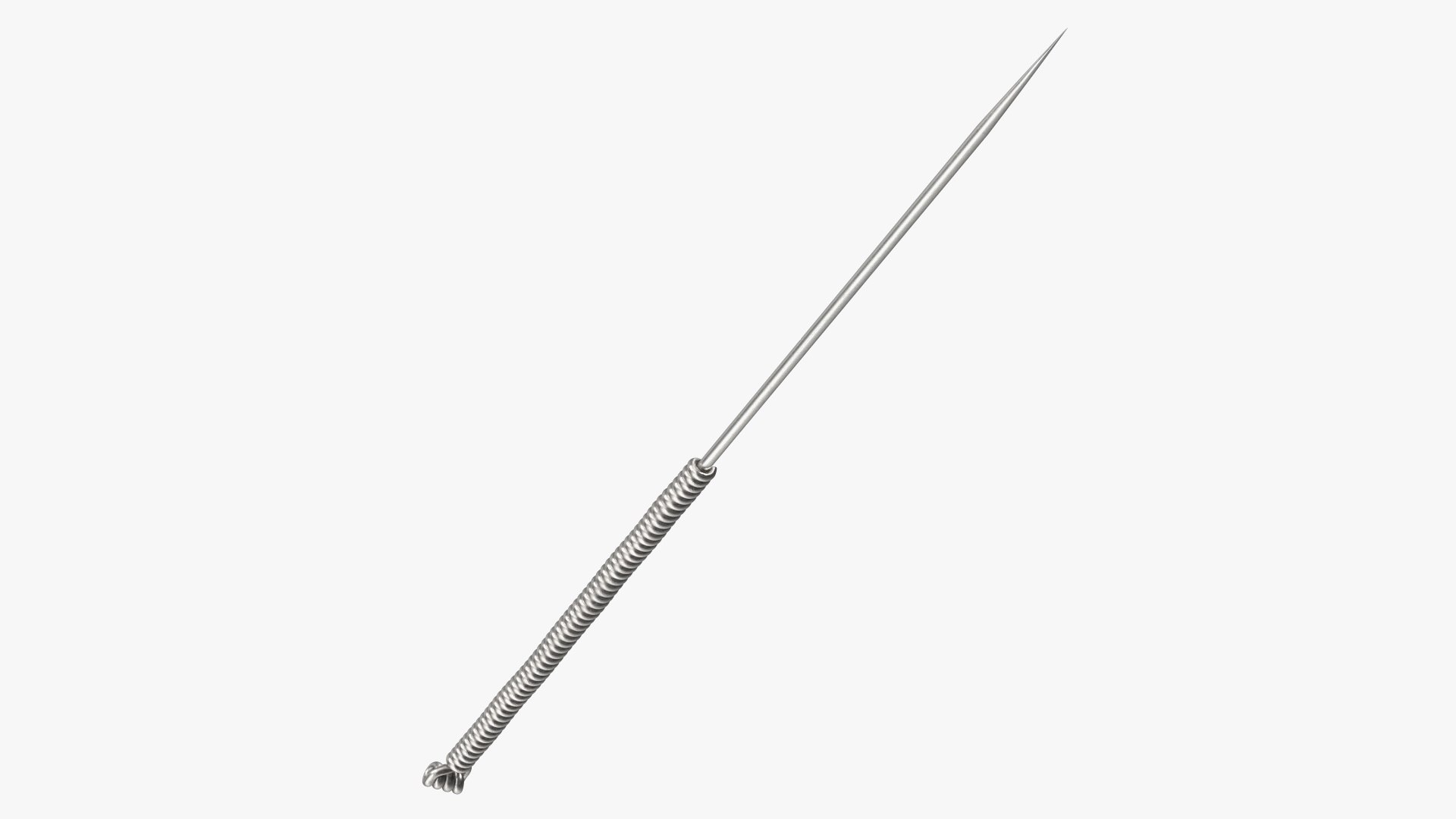 Small Acupuncture Needle Silver 3D model preview