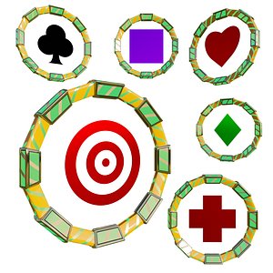 3D floating target model