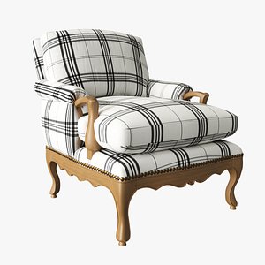 provence bergere chair 3D model