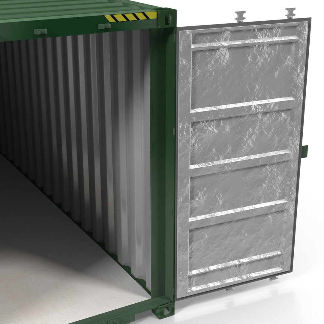 3d 40 ft iso container