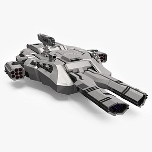 Sci Fi Heavy Turret White