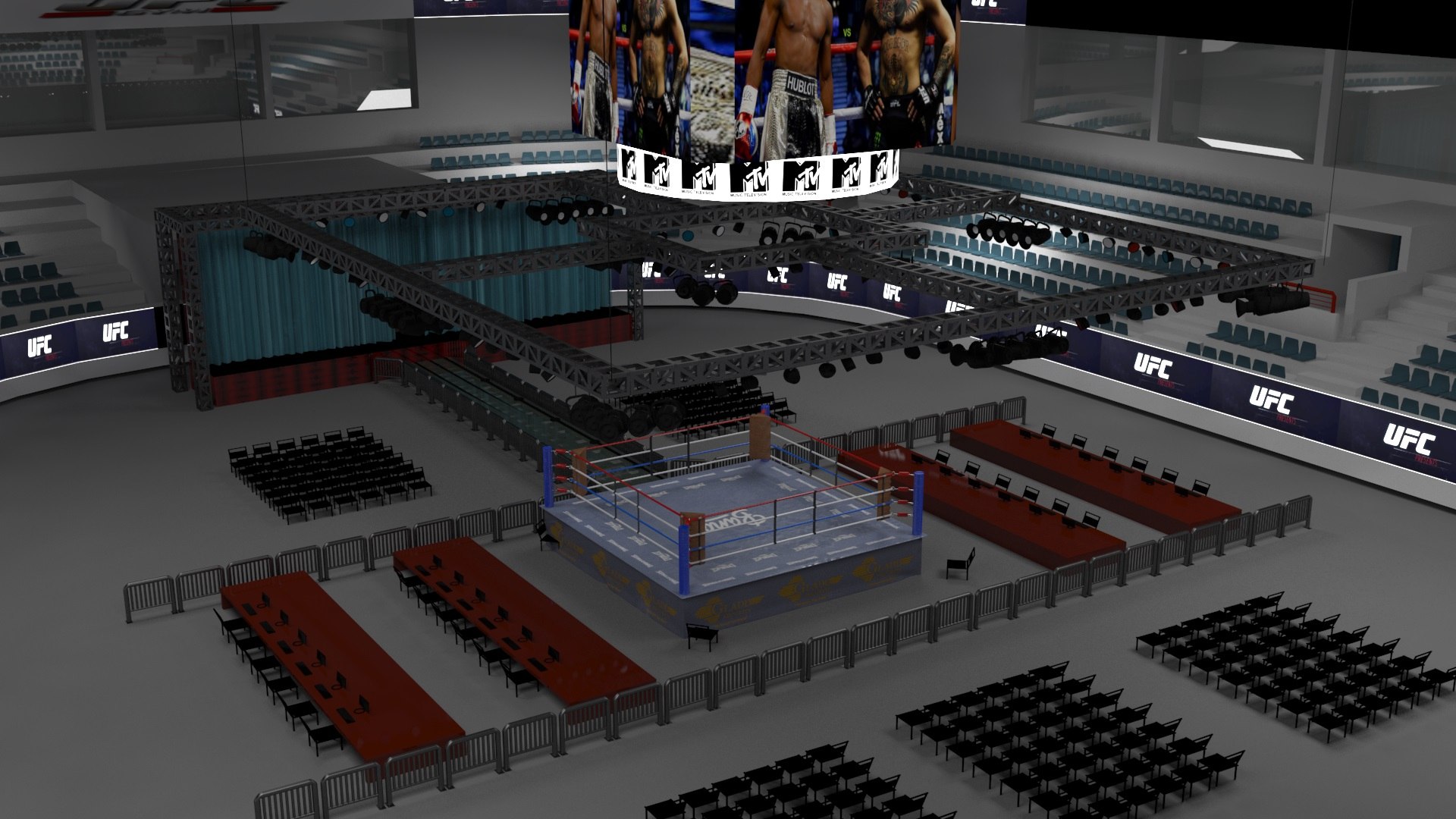 Arena Boxing 3D Model - TurboSquid 1582632