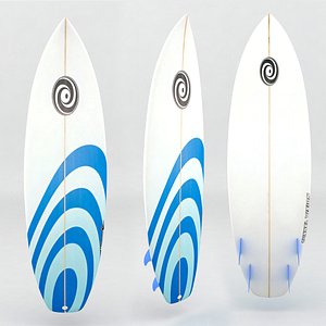 surfboard blue stripe white max