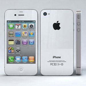 apple iphone 4 4s 3d model