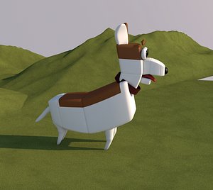 dog cartoon model