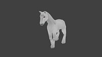 Low poly Horse