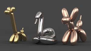 Balloon Animals Collection 3D model