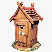 Stylized Outdoor Toilet