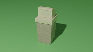 Trash can 3D model