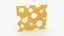 3D Stylized Cheese Slice model