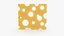 3D Stylized Cheese Slice model