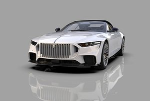 3D Brabus Bodo Cabriolet HQinterior Engine and trunk